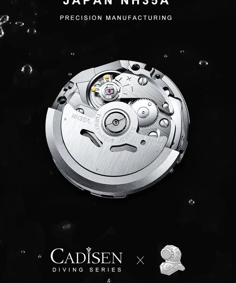 CADISEN メンズ 自動巻き腕時計 日本製ムーブメント カディセン C8218M