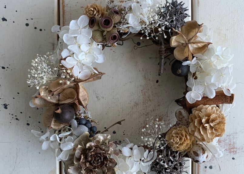 ドライフラワー「雑貨に似合う」あじさいアナベル