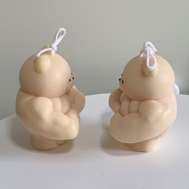 むきむきくまキャンドル | usyagi candle