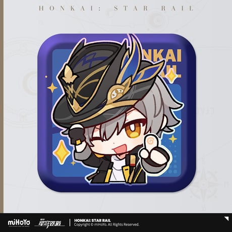 【崩スタ公式店】パム展覧会 スクエア 缶バッジ B 15元