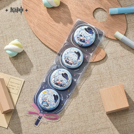 【原神公式店】星稚夢旅 ちびキャラ 缶バッジ セット 34元 （予約12下発送）