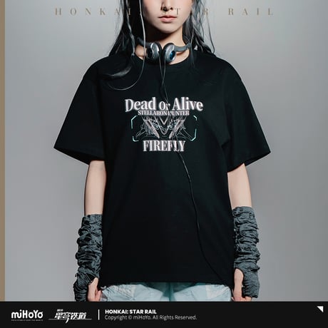 【崩スタ公式店】ホタル Tシャツ 黒色 129元 （予約8下発送）