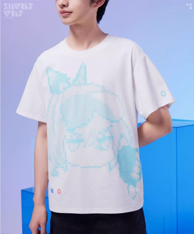 崩壊スターレイル　銀狼　パープル イメージ　Tシャツ　Mサイズ　公式正規品 HSR 129pt】崩壊：スターレイル 銀狼イメージ Tシャツ｜HAKUTEA