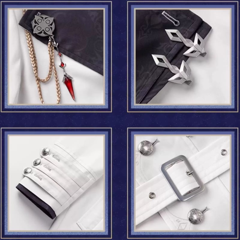 【原神】公式正規品　未開封　執行官　コート　ブローチ　セット　限定25日まで 原神 109pt】原神 ファトゥス・霜痕と権焔 ブローチセット【予約