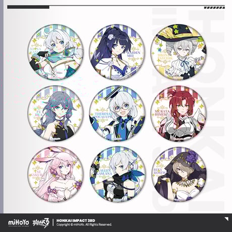 崩壊3rd 缶バッジ 華 崩壊3rd 缶バッジ 華