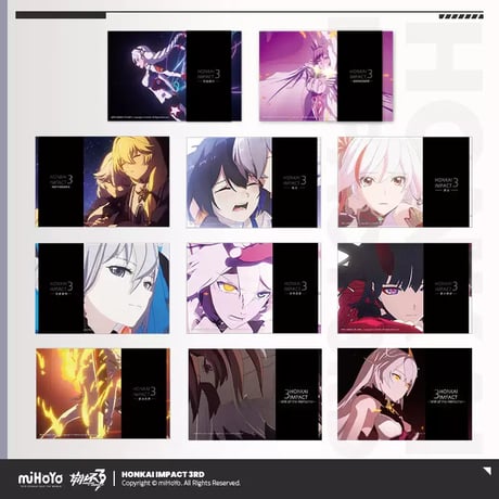 【崩壊3rd公式店】アニメ CG ポストカード セット