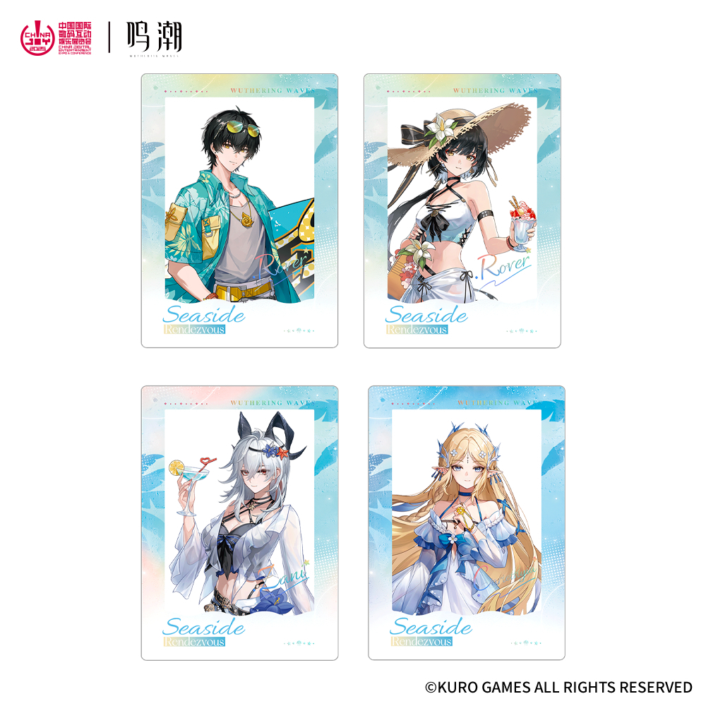 中国 限定 Chinajoy 鳴潮 アクリルチェキカード 4点セット KURO
