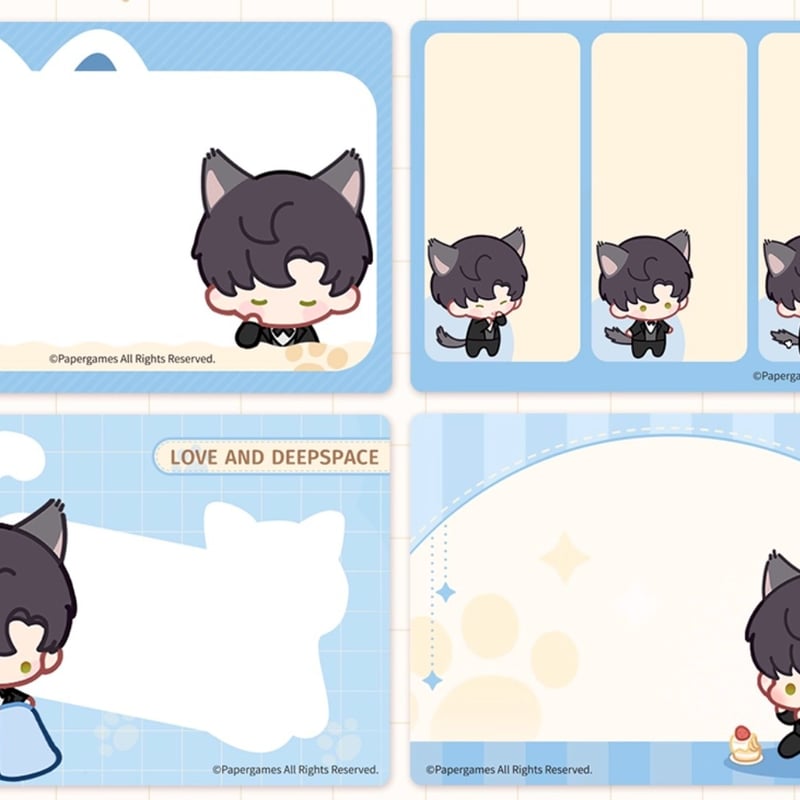 恋と深空】2508 猫很想你 ふせん 25元 （予約220日以内発送