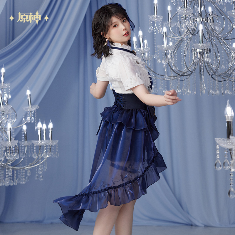 美品: Yoshie Inaba シルクブラウスサッシュベルト付 M 原神公式店】フリーナ フリル付き サッシュベルト 219元 | ちゃぱん