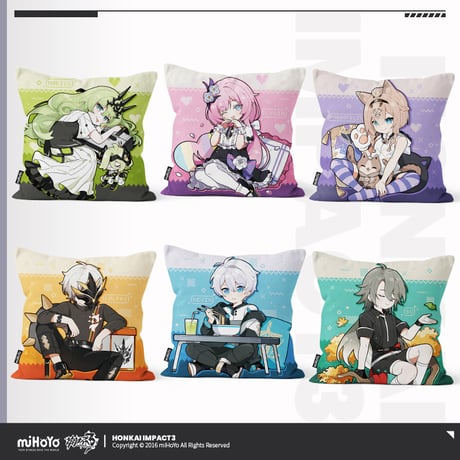 【崩壊3rd公式店】ちびっこ英傑 クッション 60元
