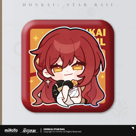 【崩スタ公式店】パム展覧会 スクエア 缶バッジ A 15元