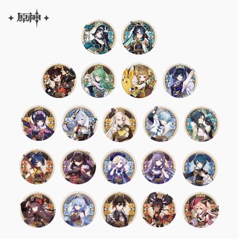 原神公式店】璃月 缶バッジ 12元 | ちゃぱん