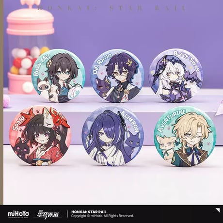 【崩スタ公式店】ちびっこ 猫猫 缶バッジ 15元