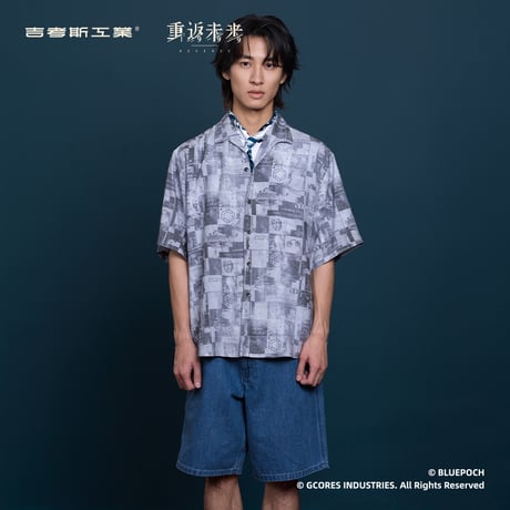 【重返未来1999】吉考斯工業 コラボ 6 プリント 半袖 シャツ 289元