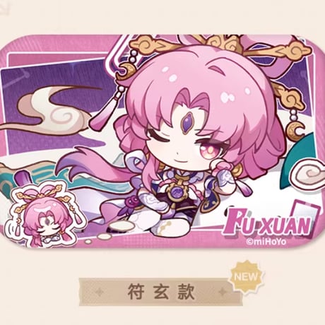【崩スタ公式店】パム留影簿 缶バッジ A 15元 （予約200日以内発送）