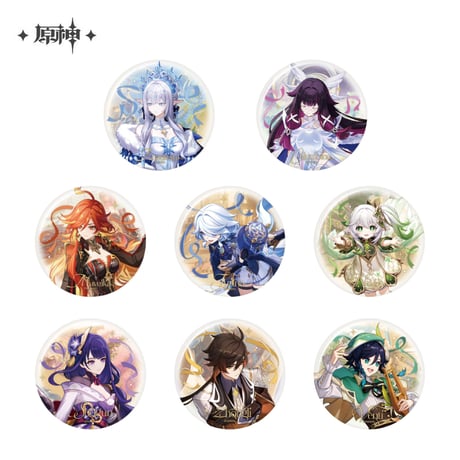 【原神公式店】6周年 缶バッジ 15元（予約2027年2下発送）