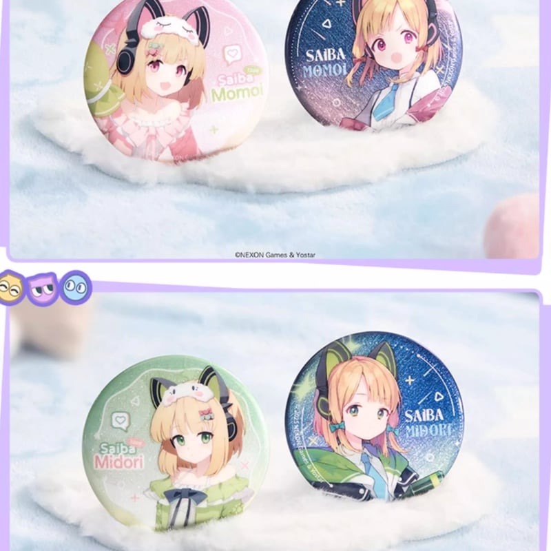 ブルアカ】中国 ローソン コラボ 2025 缶バッジ ボックス 180元