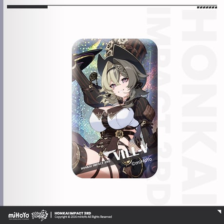 【崩壊3rd公式店】英傑 スクエア 缶バッジ 15元
