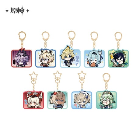 【原神公式店】モンド ちびキャラ キーホルダー 28元