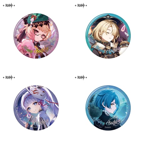 【原神公式店】命定の日 2025 缶バッジ 第2弾 15元
