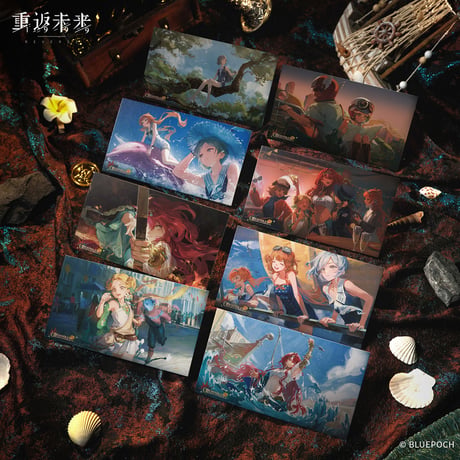 【重返未来1999】2609 重燃！流金之海 CGポストカード セット 20元 （予約200日以内発送）