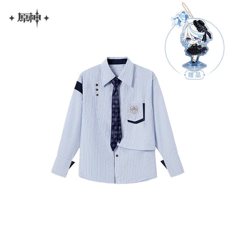 【原神公式店】フリーナ ストライプ シャツ 269元
