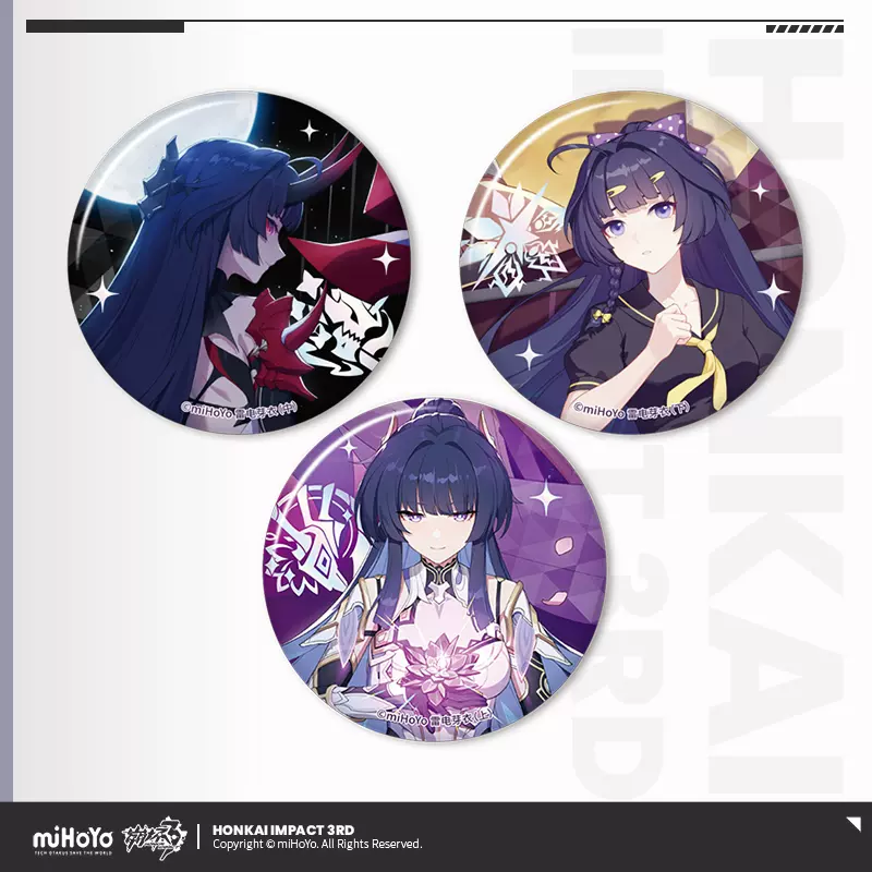 崩壊3rd公式店】聖痕 缶バッジ 3個組 24元 | ちゃぱん 崩壊3rd公式店】聖痕 缶バッジ 3個組 24元 | ちゃぱん