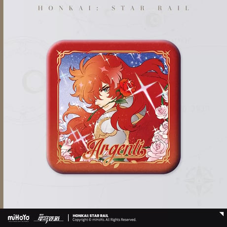 【崩スタ公式店】アルジェンティ スクエアバッジ 15元