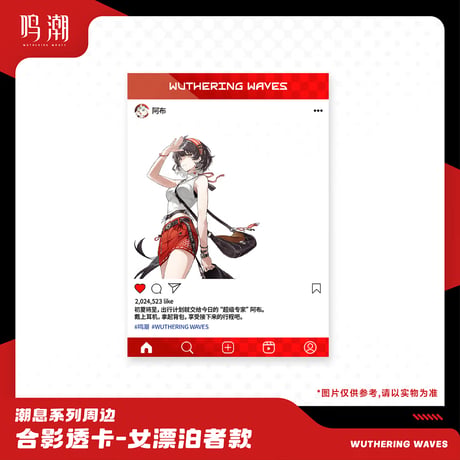 【京東KURO GAMES旗艦店】鳴潮 潮息 漂白者 アクリル カード 15元