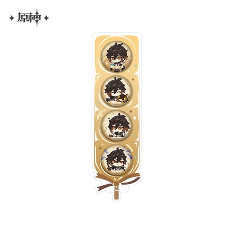 【原神公式店】星稚夢旅 ちびキャラ 缶バッジ セット 34元 （予約12下発送）