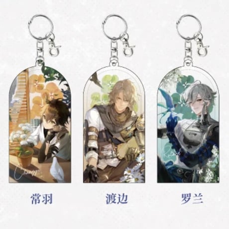 【パニシング：グレイレイヴン】音流会社 コラボ  花辰誕語 キーホルダー 29元