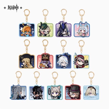 【原神公式店】フォンテーヌ ちびキャラ キーホルダー 28元