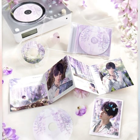 【恋と深空】2608 春天対花所做事 CDジャケット風 リーフレット 42元 （予約220日以内発送）