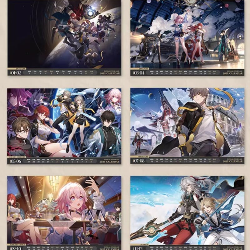 崩スタ公式店】 2025年カレンダー 89元 | ちゃぱん