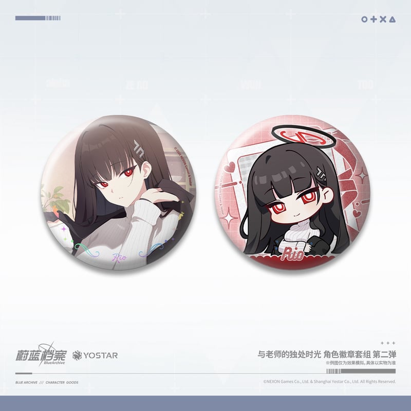 ブルアカ公式店】 2605B 与老師的独処時光 缶バッジ セット 30元