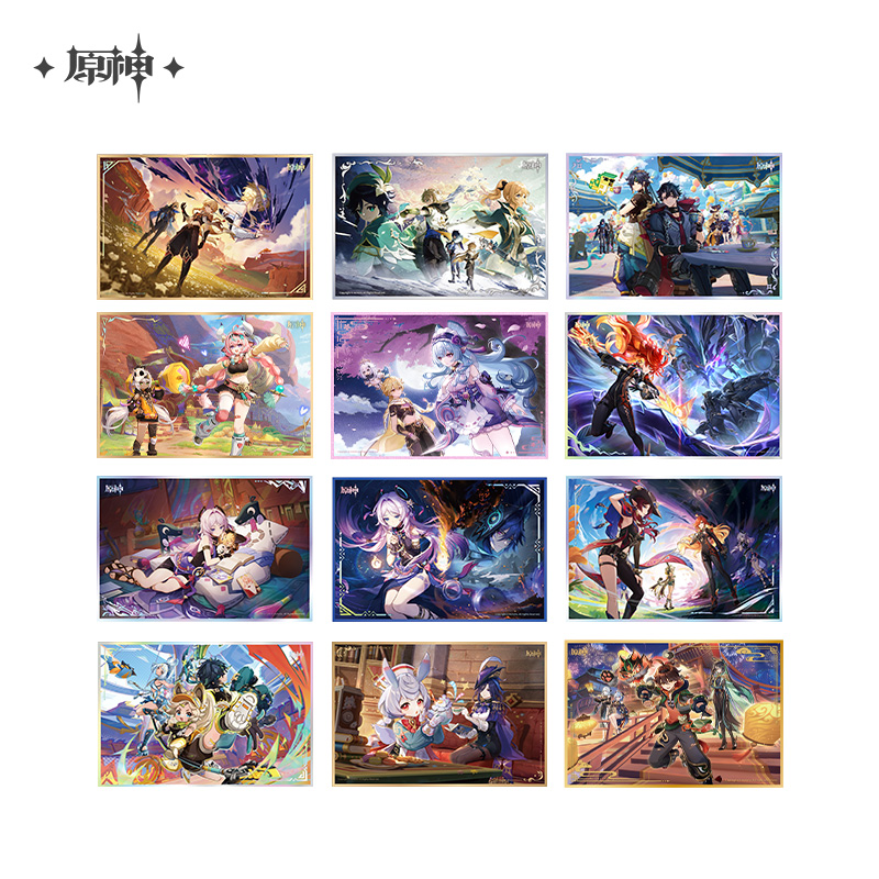 原神　アクリル色紙　6点セット 原神 バージョンシリーズ アクリル色紙 Genshin 罪人の円舞曲