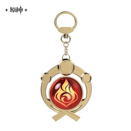 【原神公式店】神の目 キーホルダー 稲妻 65元