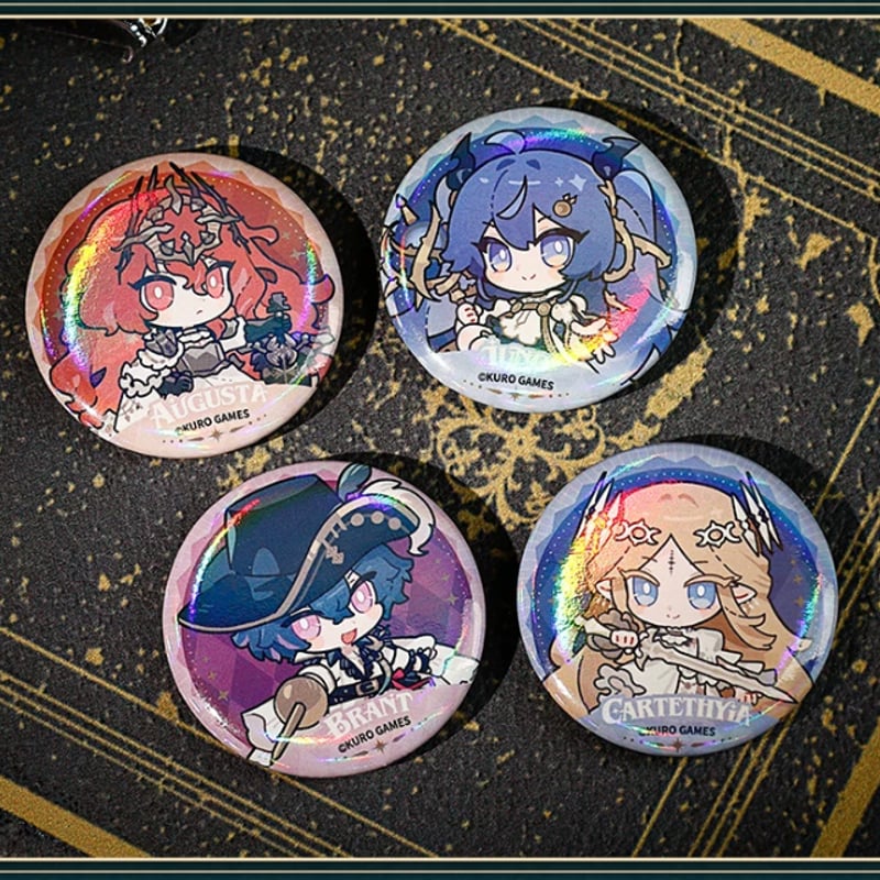 KURO GAMES旗艦店】鳴潮 冠戴之墟 ちびキャラ 缶バッジ セット 29元