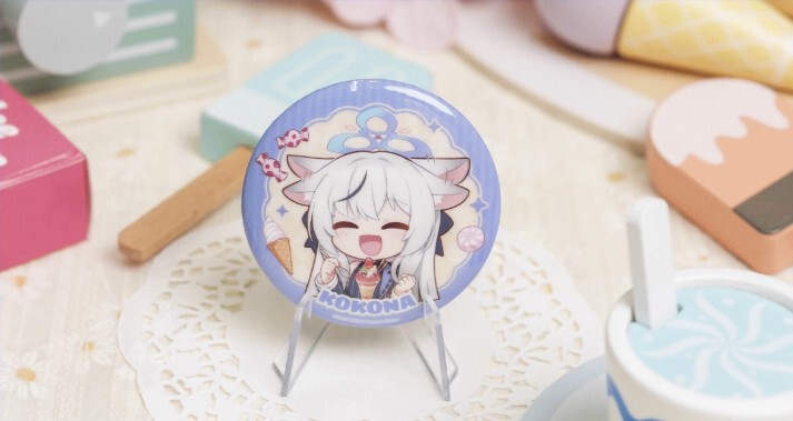 ブルアカ公式店】2505 キヴォトス 美食知音 ちびキャラ 缶バッジ 単品