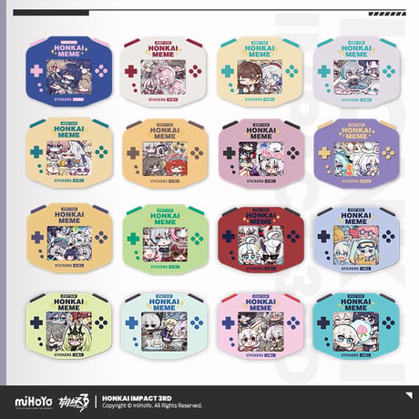 【崩壊3rd公式店】HONKAI MEME フレークシール 12元