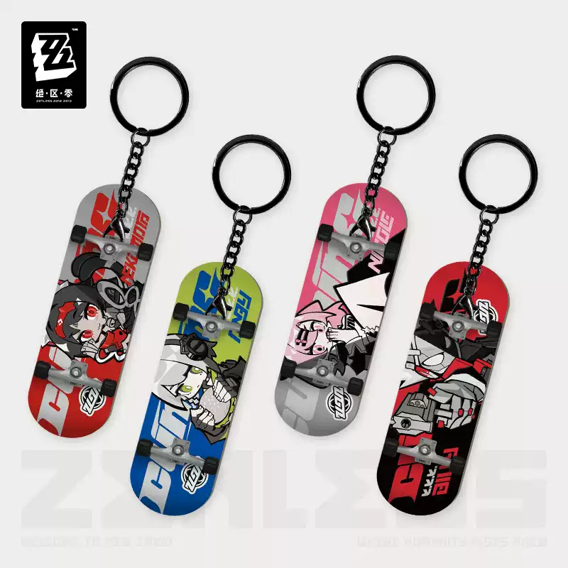 TRUNKZERO SAKESKIE 酒升　風呂敷　キーホルダー ゼンゼロ公式店】新エリー都 スケボー キーホルダー 邪兎屋 58元
