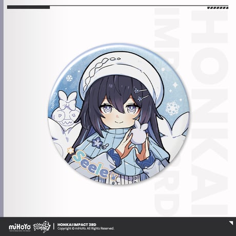 【崩壊3rd公式店】銀冬雪趣 缶バッジ  15元