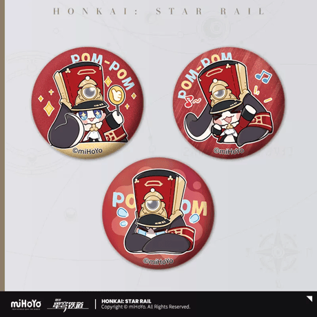 【崩スタ公式店】パム展覧会 缶バッジ セット 24元