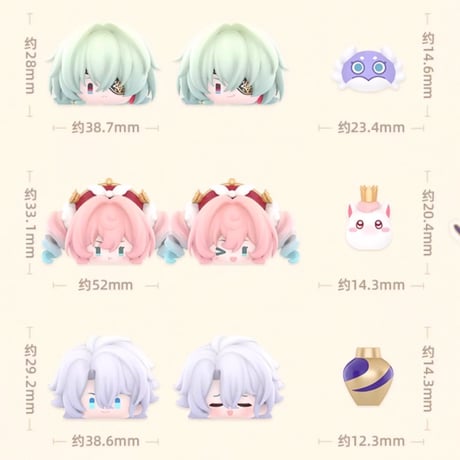 【崩スタ公式店】オンパロス英雄記 プチ フィギュア キャラ別 59.8元 （予約200日以内発送）