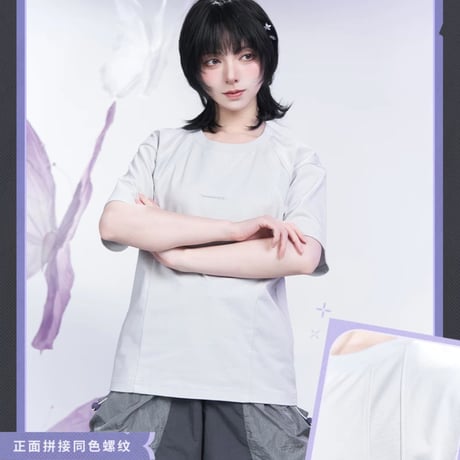 【崩スタ公式店】キャストリス Tシャツ ライトグレー 149元 （予約10下発送）