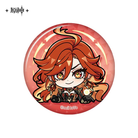 【原神公式店】ナタ ちびキャラ 缶バッジ 12元