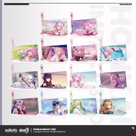 【崩壊3rd公式店】CG フォト キーホルダー 28元
