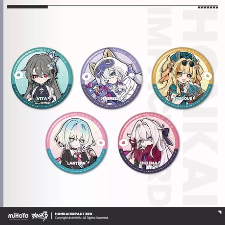 【崩壊3rd公式店】第2部 ちびっこ 缶バッジ 15元
