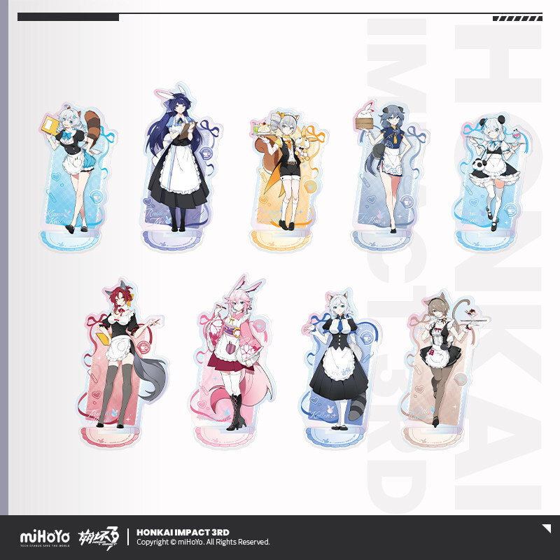 崩壊3rd公式店】けもみみカフェ アクリルスタンド 48元 (予約200日以内
