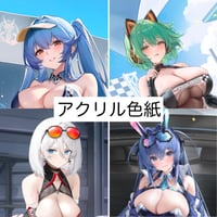 【アズレン】2511 レースクイーン アクリル色紙 39元 （予約160日以内発送）